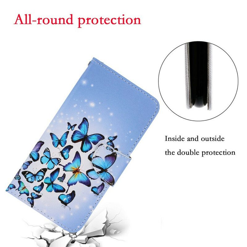 Fodral iPhone 13 Butterflies Strap Variations