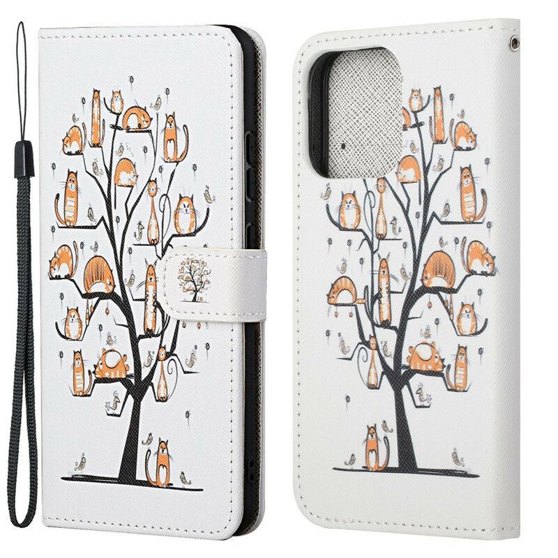 Fodral iPhone 13 Funky Cats Strappy