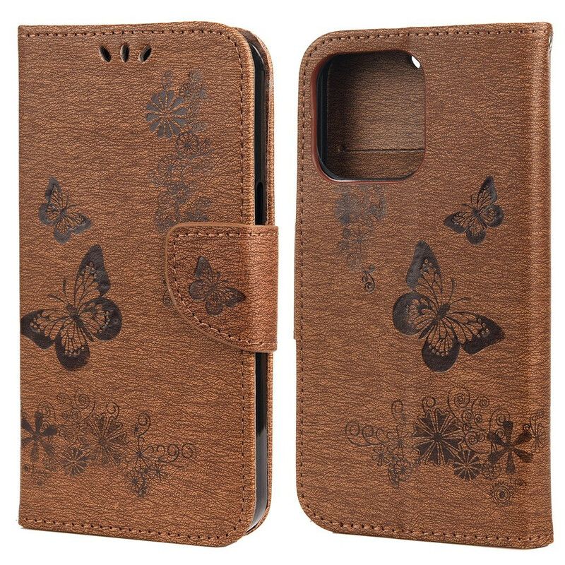 Fodral iPhone 13 Splendid Strap Butterflies