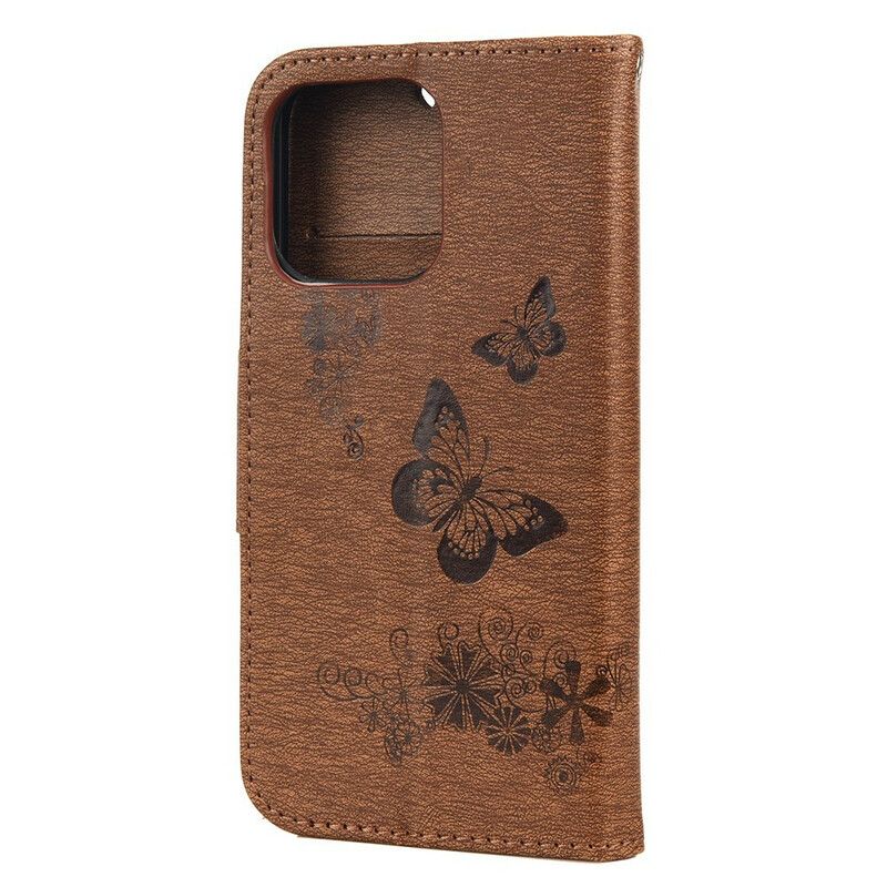 Fodral iPhone 13 Splendid Strap Butterflies