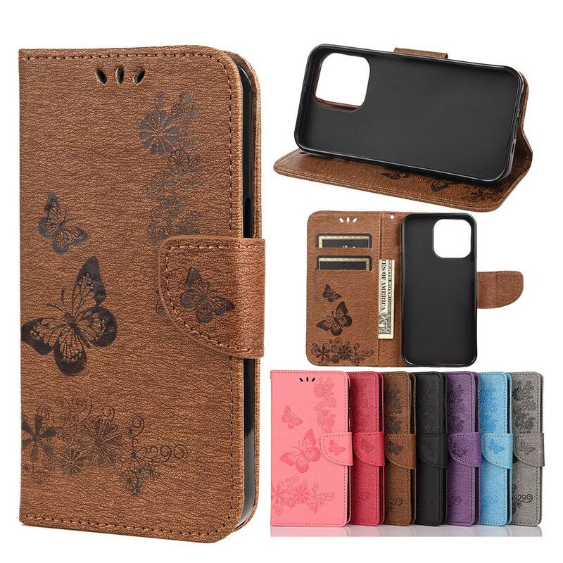 Fodral iPhone 13 Splendid Strap Butterflies