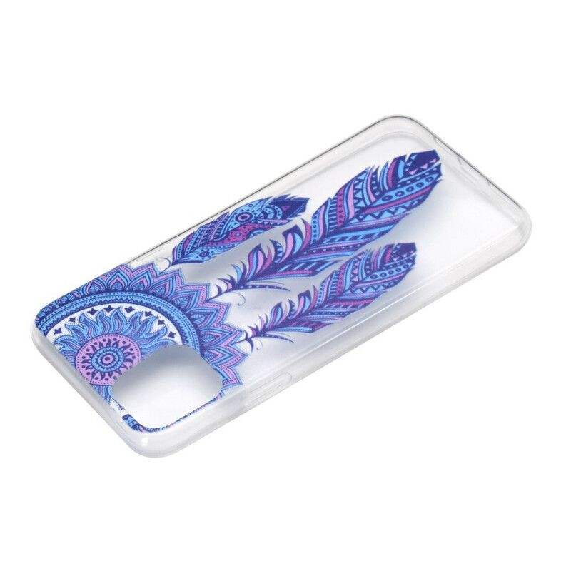 Skal För iPhone 13 Dream Catcher Blue Feathers