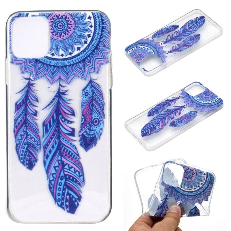 Skal För iPhone 13 Dream Catcher Blue Feathers