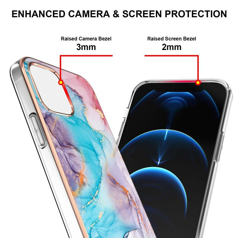 Skal För iPhone 13 Sofistikerad Marmor