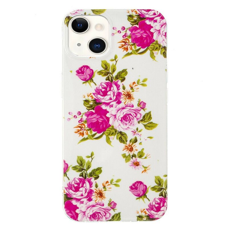 Skal iPhone 13 Fluorescerande Liberty Flowers