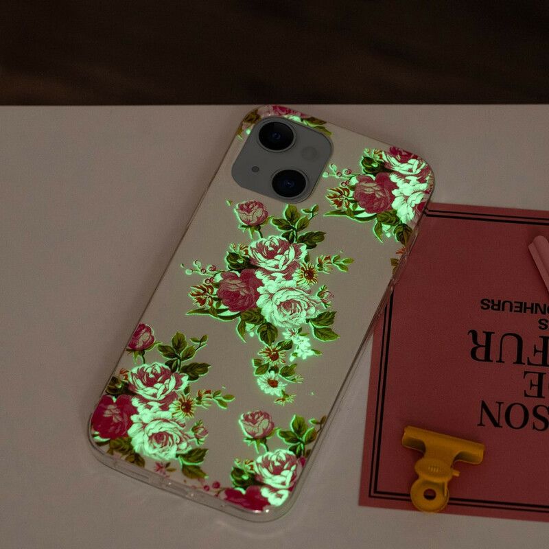 Skal iPhone 13 Fluorescerande Liberty Flowers