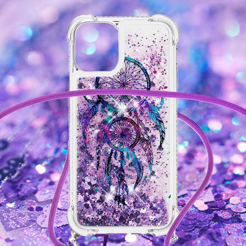 Skal iPhone 13 Glitter Drawstring Dream Catcher