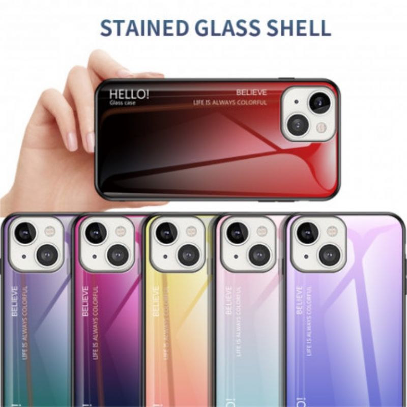 Skal iPhone 13 Härdat Glas Hej