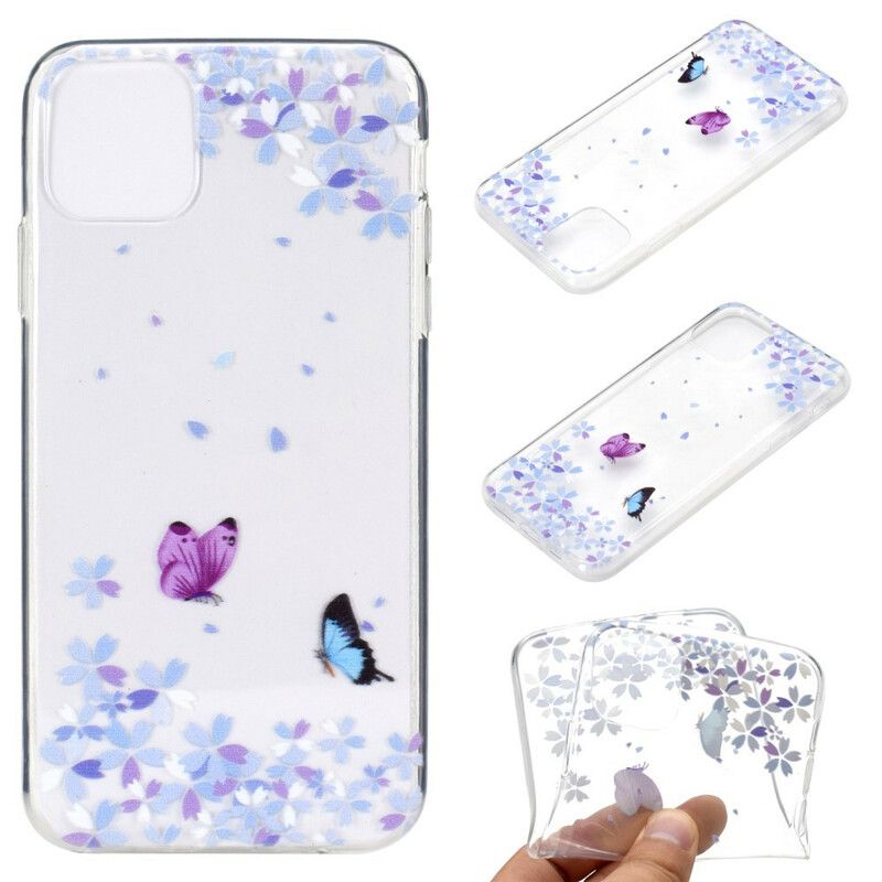 Skal iPhone 13 Sömlösa Fjärilar Och Blommor