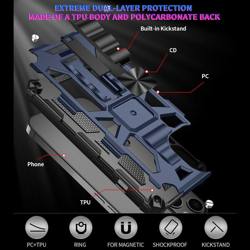 Skal iPhone 13 Telefonfodral Avtagbar Resistent Militär