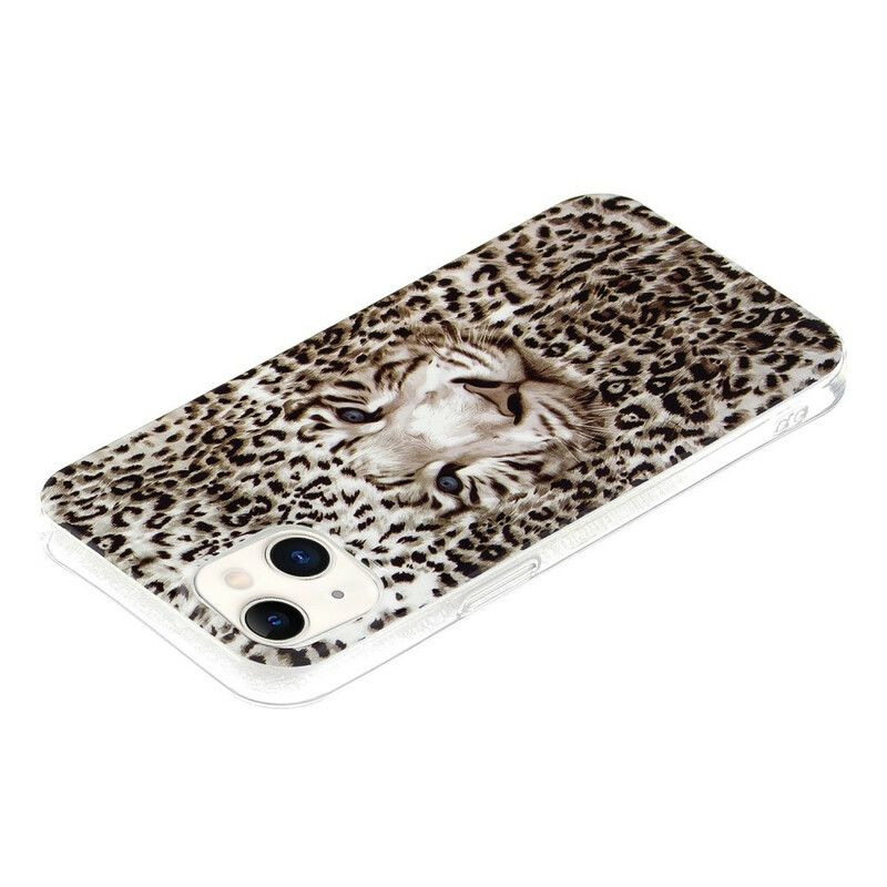 Skal iPhone 13 Telefonfodral Fluorescerande Leopard