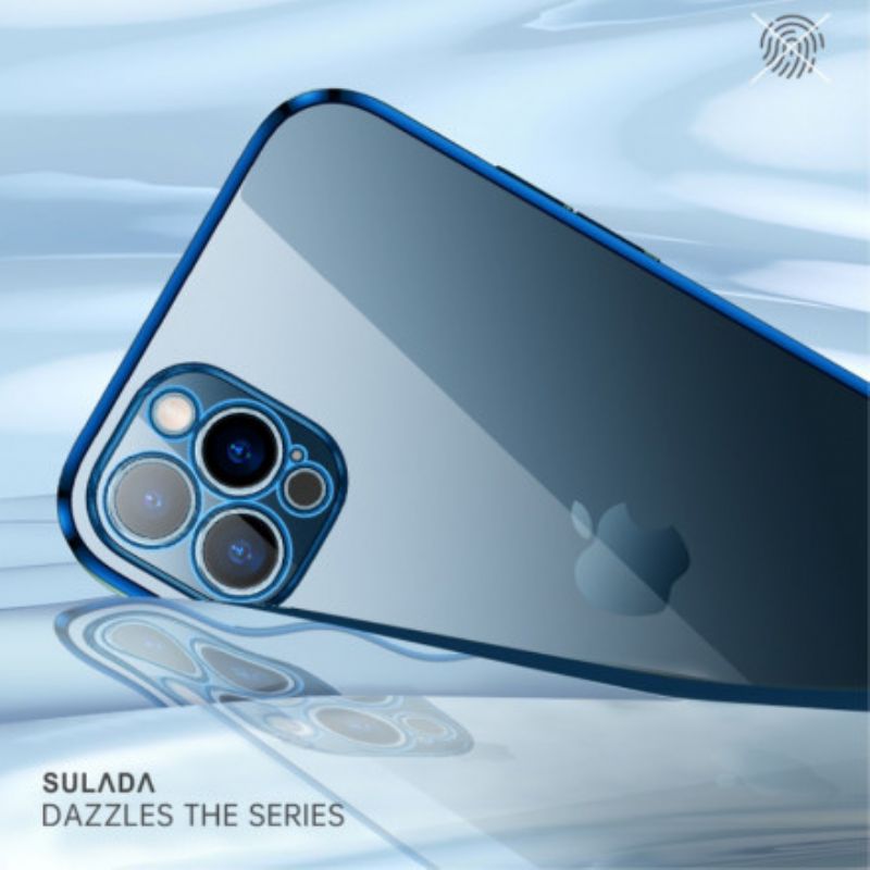 Skal iPhone 13 Telefonfodral Transparent Edges Style Metal Sulada