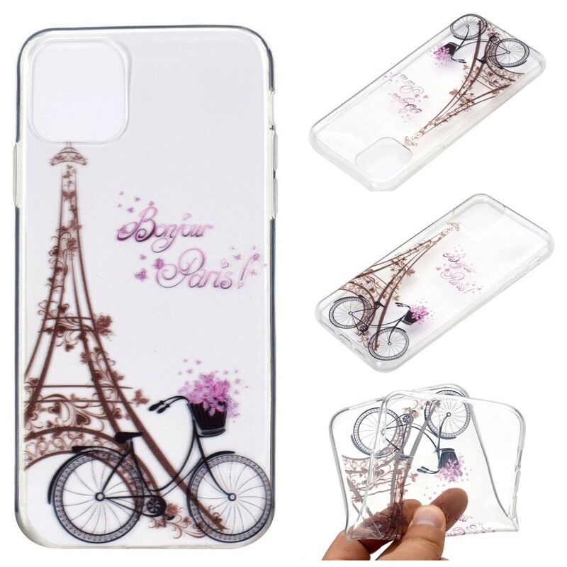 Skal iPhone 13 Telefonfodral Transparent Hej Paris