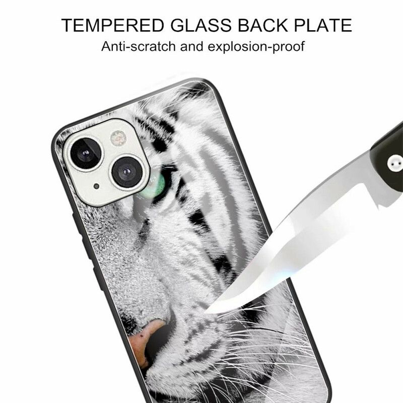 Skal iPhone 13 Tiger I Härdat Glas