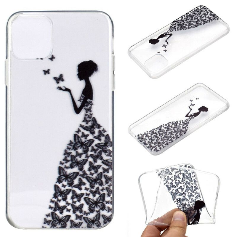 Skal iPhone 13 Transparent Butterflies Dress