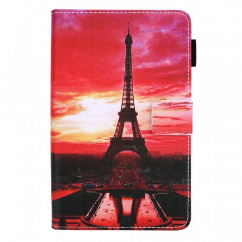 Folio-fodral Samsung Galaxy Tab A8 (2021) Solnedgång Eiffeltornet