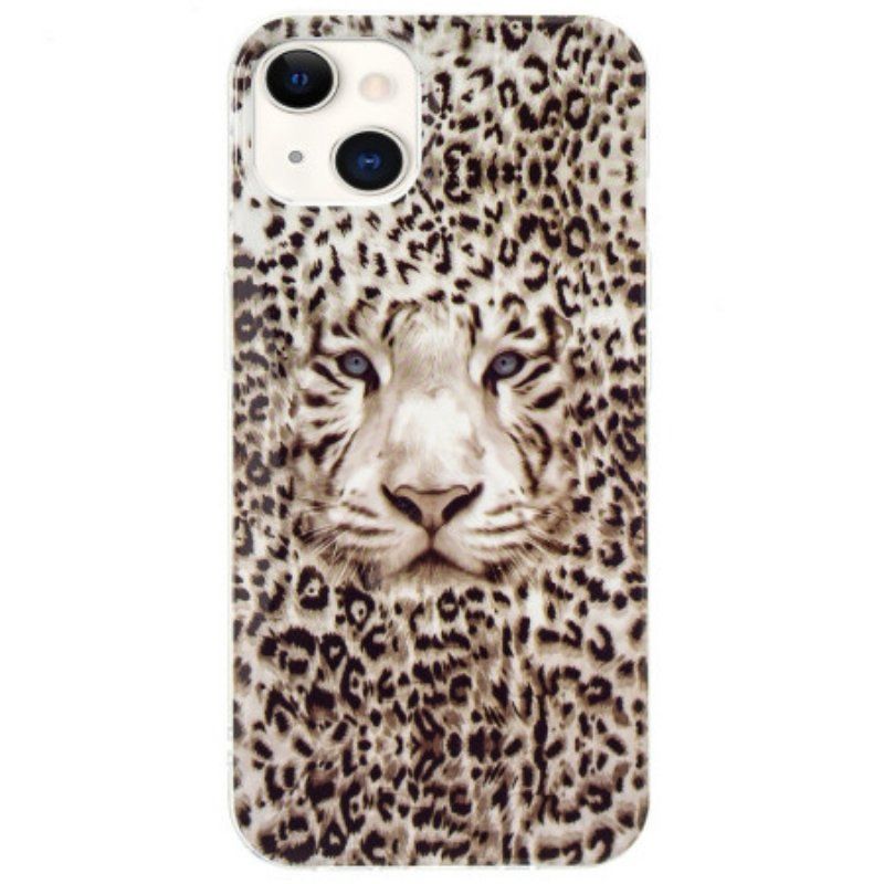 Skal iPhone 15 Plus Fluorescerande Leopard