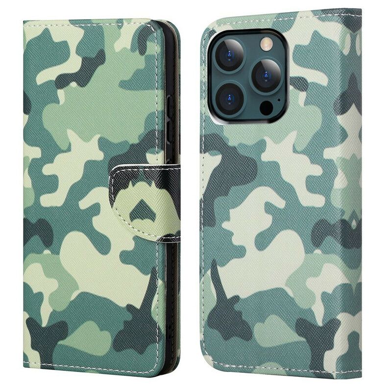 Fodral iPhone 13 Pro Max Militärt Kamouflage