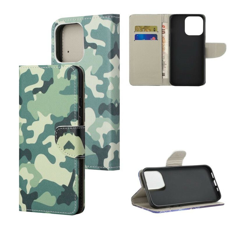 Fodral iPhone 13 Pro Max Militärt Kamouflage