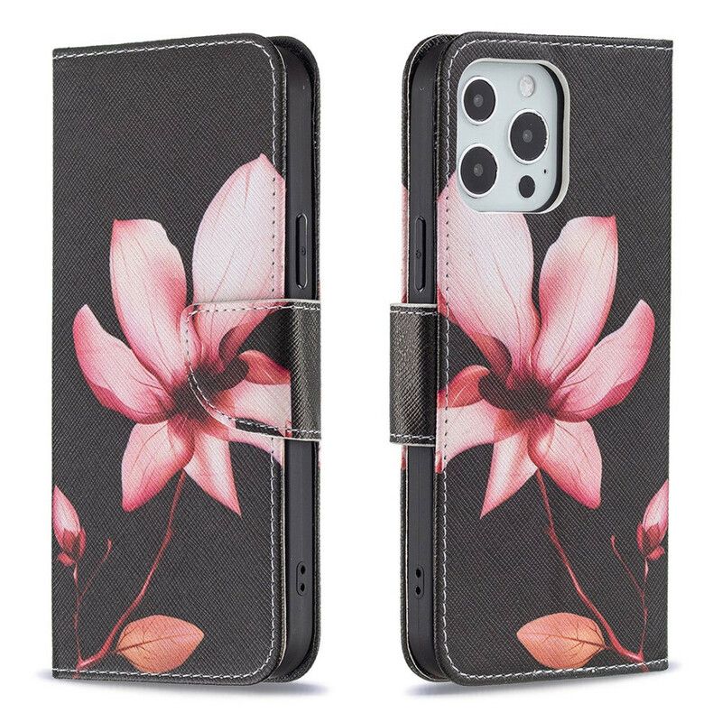 Fodral iPhone 13 Pro Max Rosa Blomma