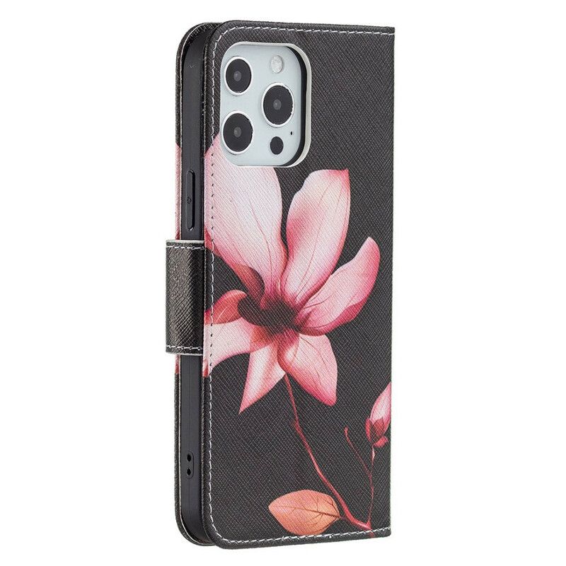 Fodral iPhone 13 Pro Max Rosa Blomma