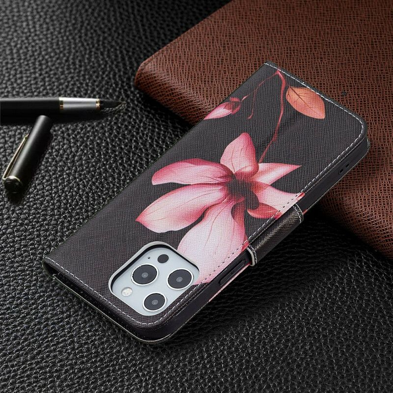 Fodral iPhone 13 Pro Max Rosa Blomma