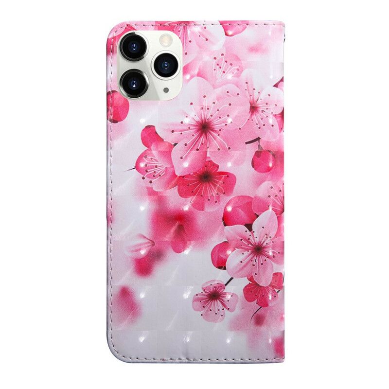 Läderfodral iPhone 13 Pro Max Telefonfodral Ljusfläcksblommor Blommar