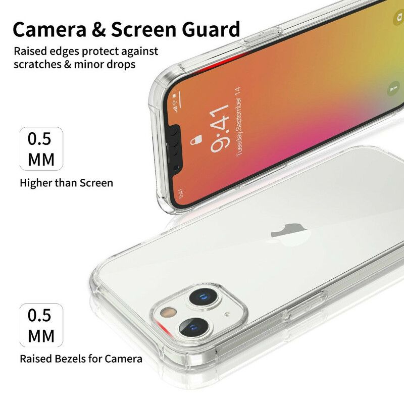 Skal För iPhone 13 Pro Max Transparente Leeu Skyddskuddar