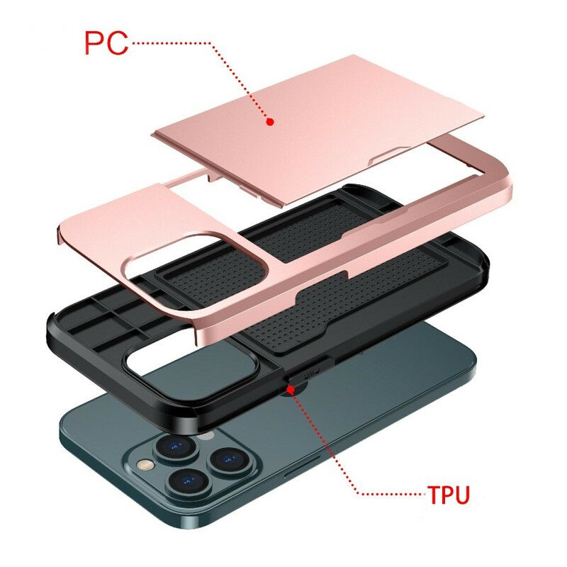 Skal iPhone 13 Pro Max Blixtlåskorthållare