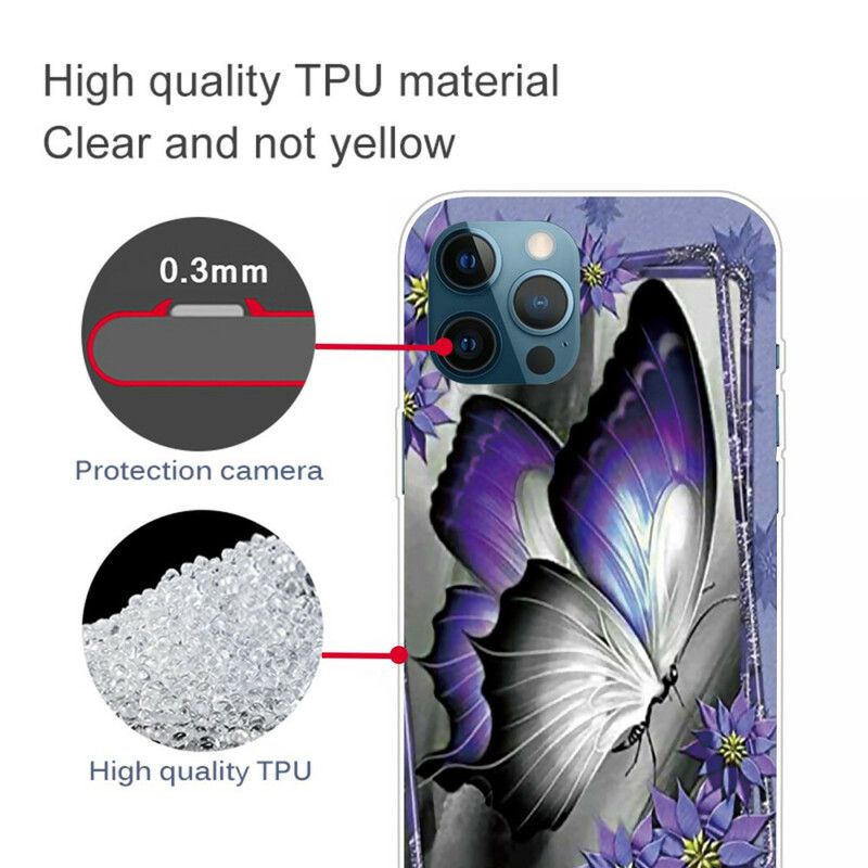 Skal iPhone 13 Pro Max Telefonfodral Royal Butterfly