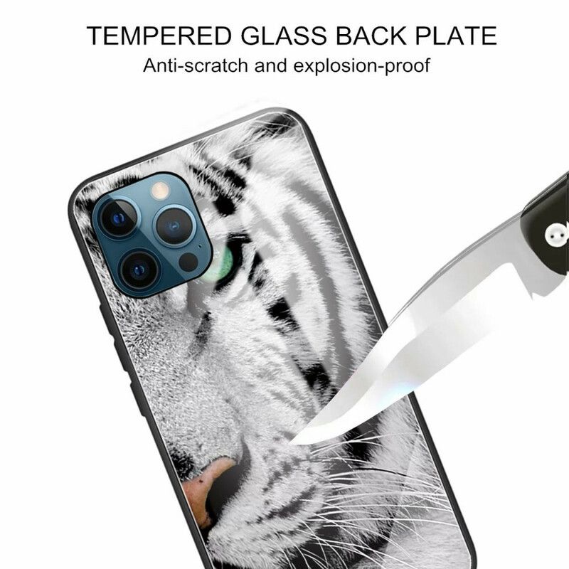 Skal iPhone 13 Pro Max Tiger I Härdat Glas