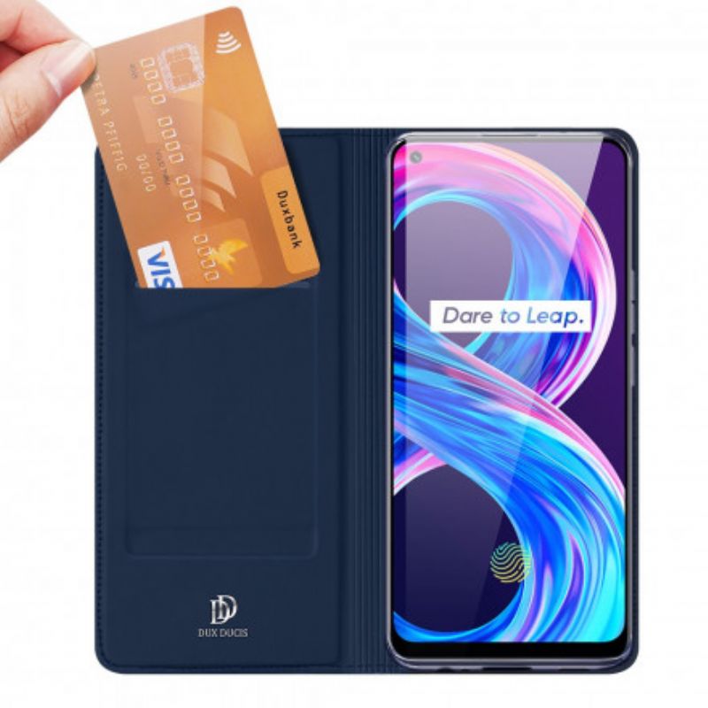 Folio-fodral Realme 8 / 8 Pro Telefonfodral Skin Pro Dux Ducis