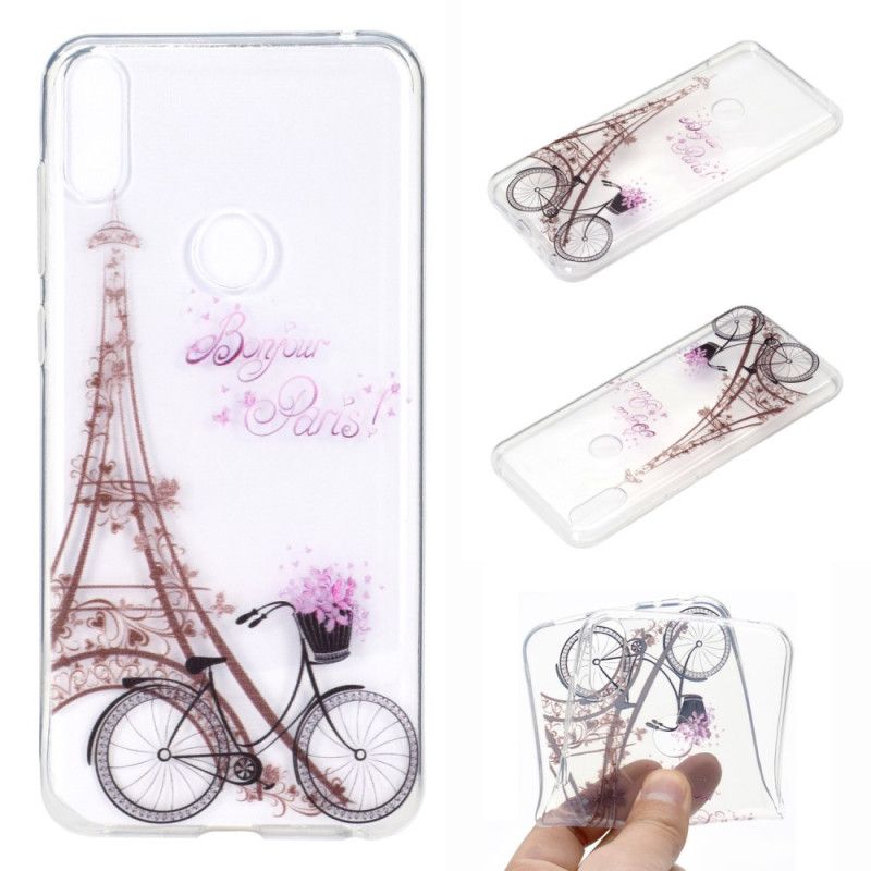 Skal för Asus ZenFone 5 / 5Z Transparent Hej Paris