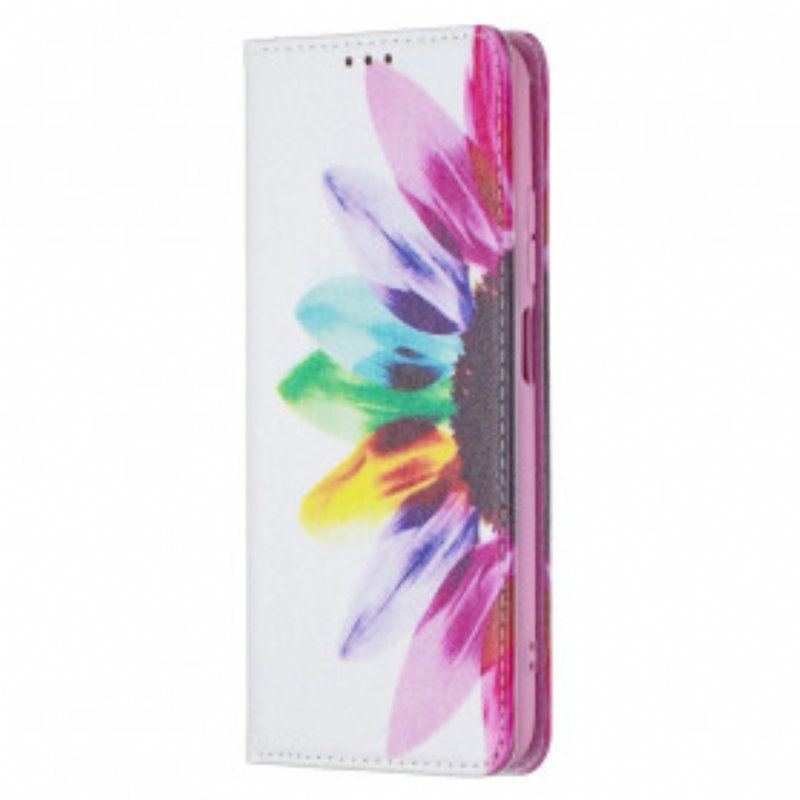 Folio-fodral Xiaomi Redmi Note 10 / 10S Läderfodral Akvarell Blomma