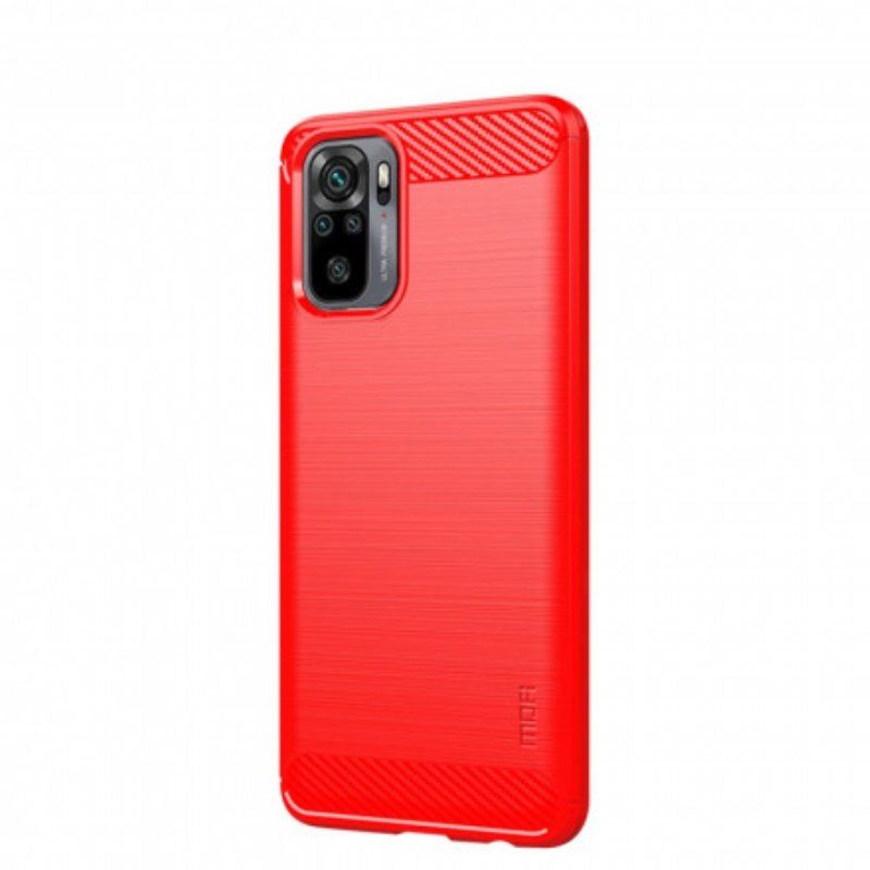 Mobilskal Xiaomi Redmi Note 10 / 10S Mofi Borstad Kolfiber