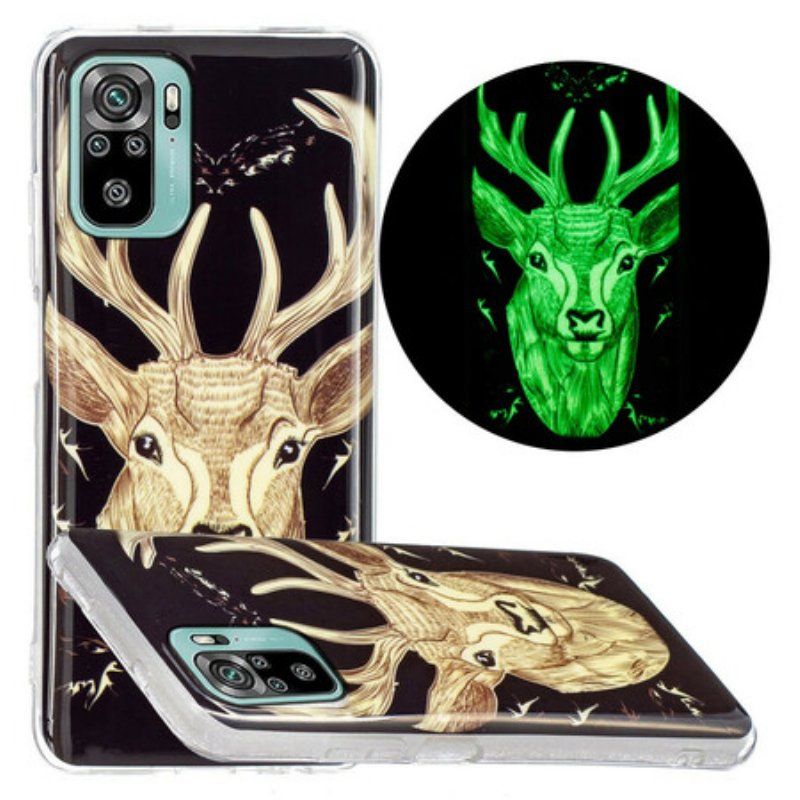 Skal Xiaomi Redmi Note 10 / 10S Fluorescerande Majestic Deer