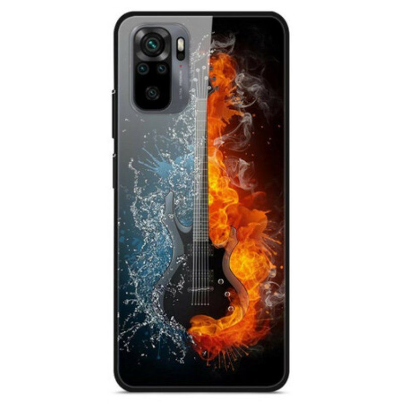 Skal Xiaomi Redmi Note 10 / 10S Gitarr I Härdat Glas