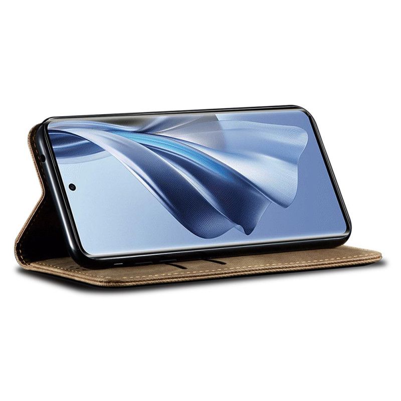 Folio-fodral Oppo Reno 12 Pro 5g Jeanstyg