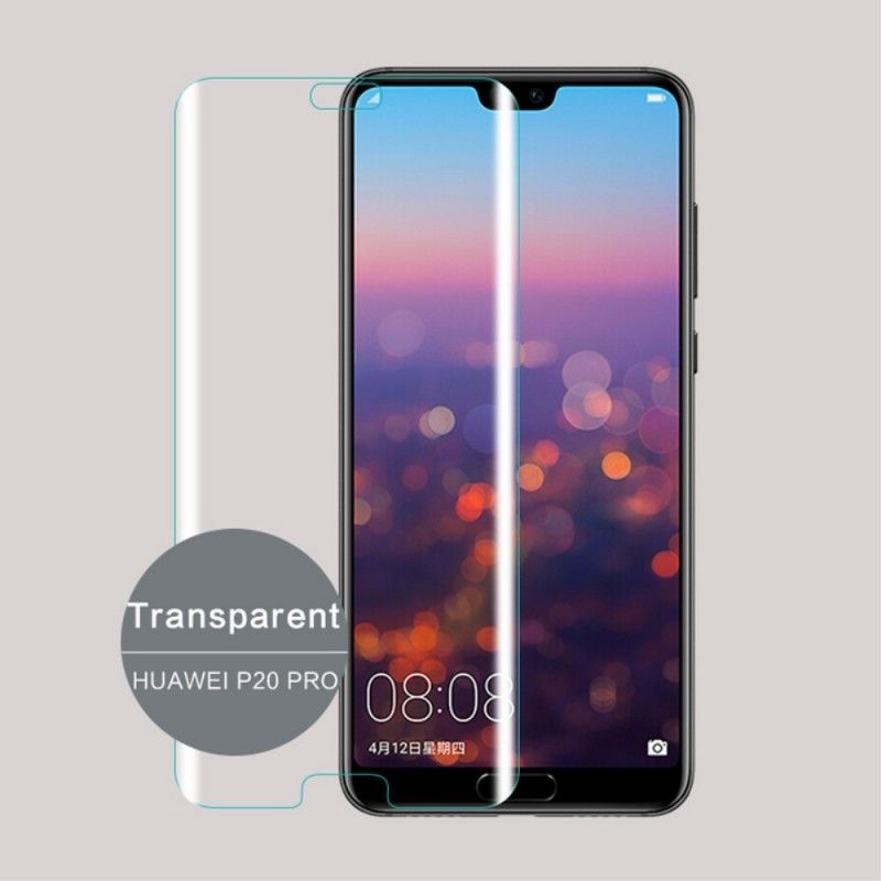 Krökt Skydd Av Härdat Glas Huawei P20 Pro Svart Mofi