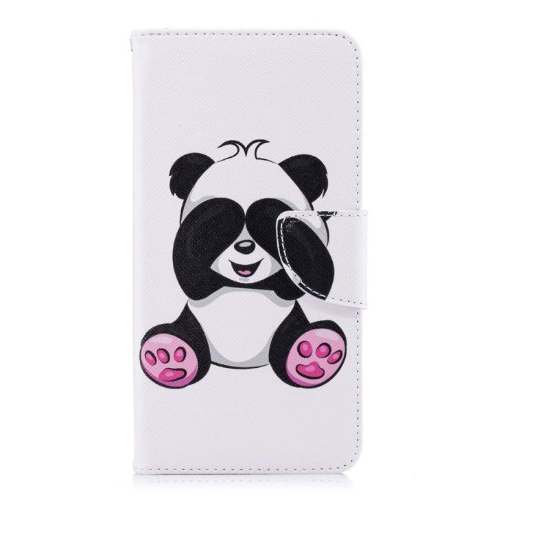 Läderfodral Huawei P20 Pro Mobilskal Rolig Panda