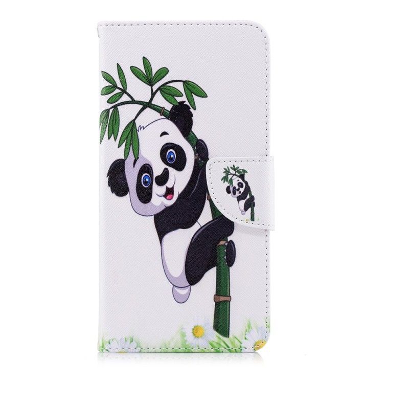 Läderskal Huawei P20 Pro Panda På Bambu