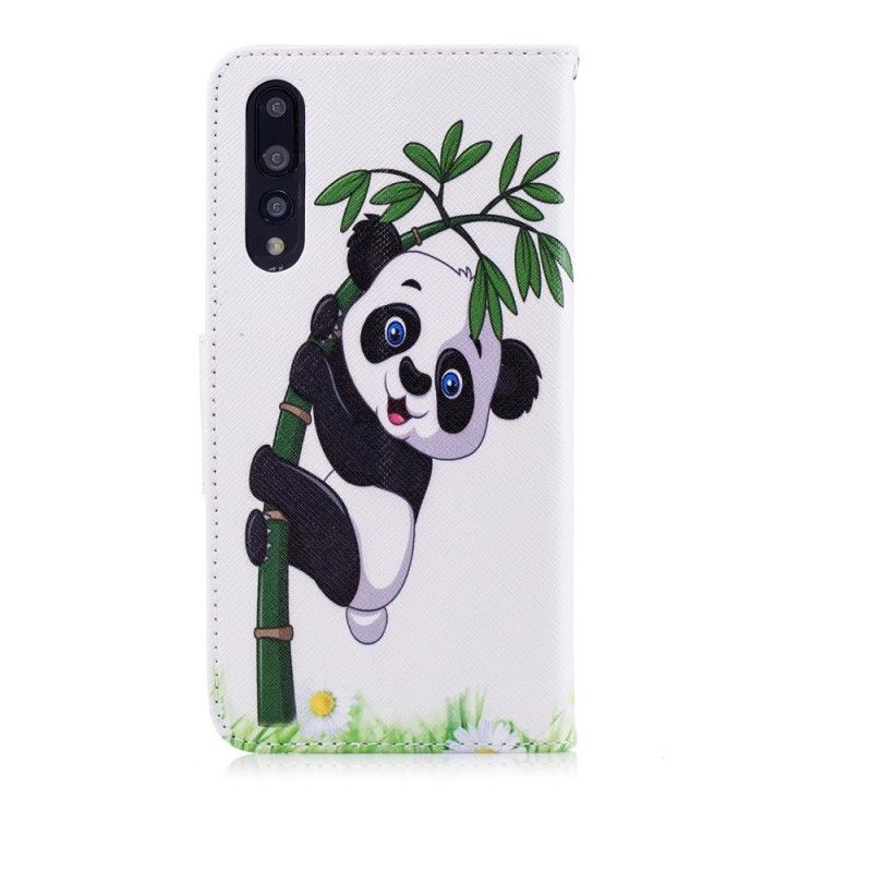 Läderskal Huawei P20 Pro Panda På Bambu