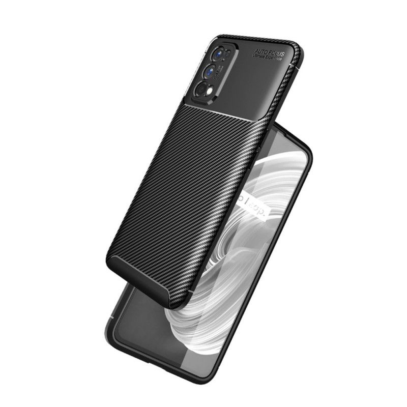 Skal Realme 7 Pro Svart Flexibel Kolfiberstruktur