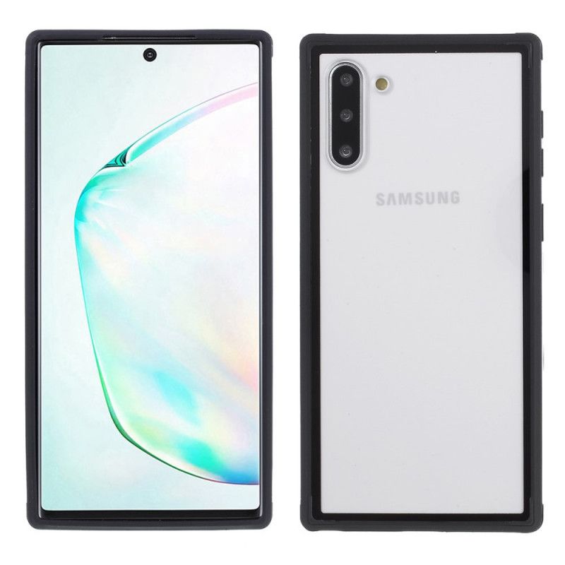 Skal för Samsung Galaxy Note 10 Svart Hybrid Silikonfälg Design