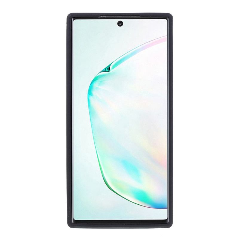 Skal för Samsung Galaxy Note 10 Svart Hybrid Silikonfälg Design