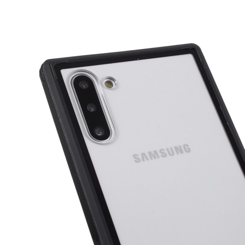 Skal för Samsung Galaxy Note 10 Svart Hybrid Silikonfälg Design