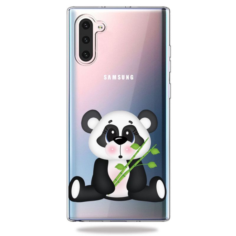 Skal för Samsung Galaxy Note 10 Transparent Ledsen Panda