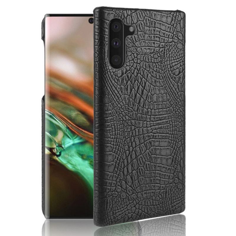 Skal Samsung Galaxy Note 10 Svart Krokodilhudeffekt