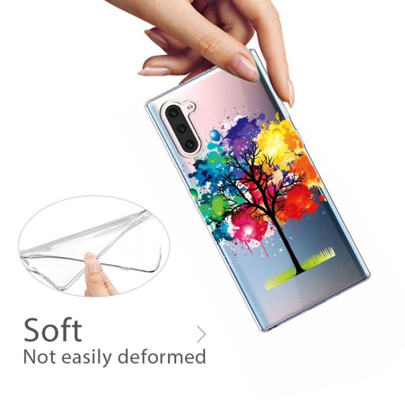 Skal Samsung Galaxy Note 10 Transparent Akvarell Träd