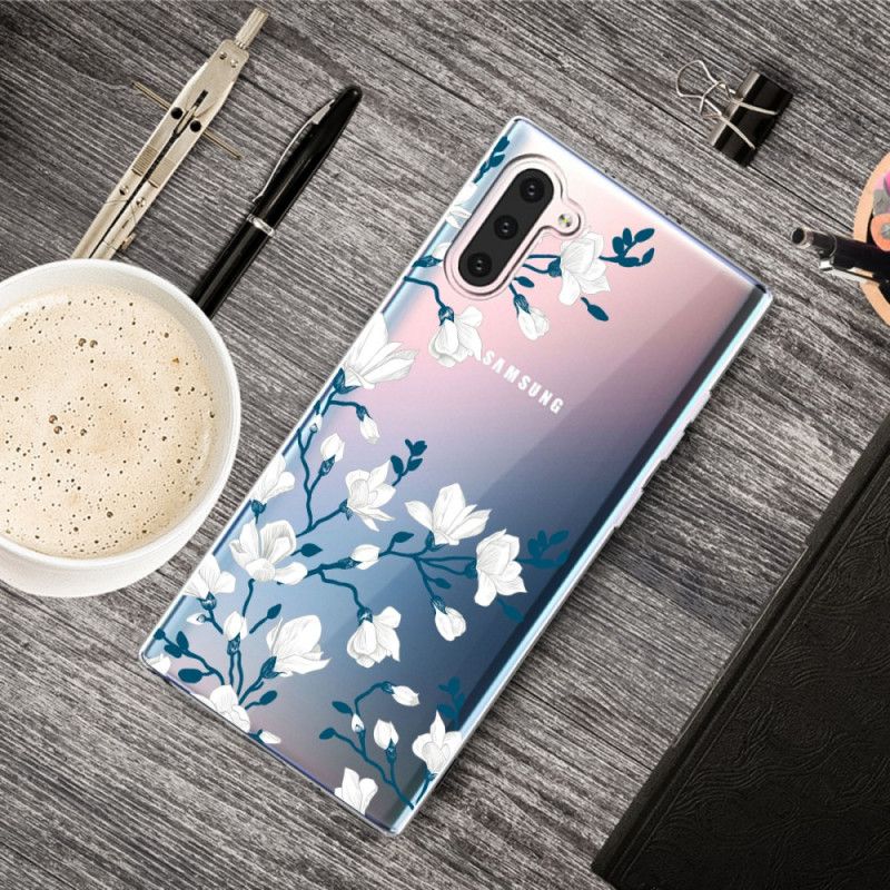 Skal Samsung Galaxy Note 10 Vita Blommor